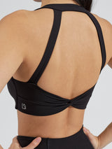 Thumbnail 3 of Double Twist Sports Bra - Onyx Black, 3 of 8