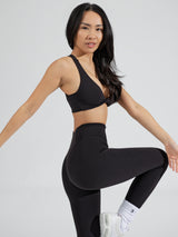 Thumbnail 2 of Double Twist Sports Bra - Onyx Black, 2 of 8