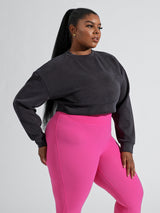 Thumbnail 10 of Luxe Crew Pullover - Black, 10 of 13