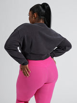 Thumbnail 12 of Luxe Crew Pullover - Black, 12 of 13
