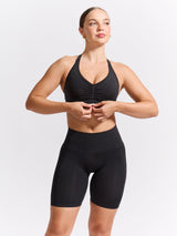 Thumbnail 4 of Halter Seamless Sports Bra - Charcoal, 4 of 6