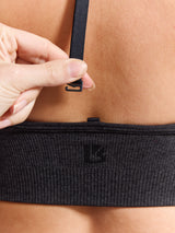 Thumbnail 5 of Halter Seamless Sports Bra - Charcoal, 5 of 6
