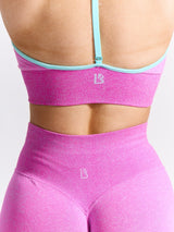 Thumbnail 7 of Halter Seamless Sports Bra - Candy Floss Ombre, 7 of 7