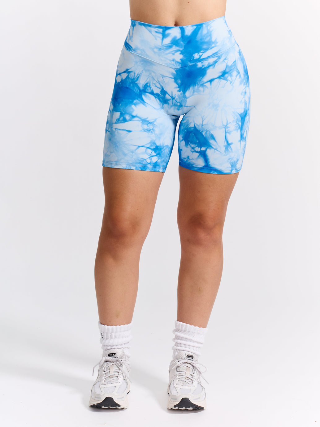 Aggressive Scrunch Short 7" - Blue Bubbles Tie Dye