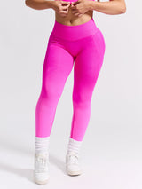 Thumbnail 4 of Miracle Seamless Legging - Hot Pink Ombre, 4 of 5