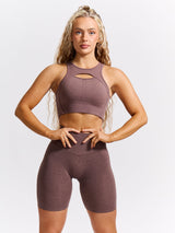 Thumbnail 2 of Form Seamless Sports Bra - Mocha Berry, 2 of 7