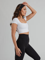 Thumbnail 4 of Butter Crop Top - White, 4 of 10