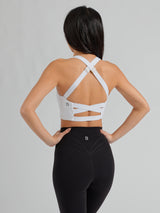 Thumbnail 6 of Candy Wrap Sports Bra - White, 6 of 11