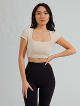 Thumbnail 3 of Butter Crop Top - Stardust, 3 of 10