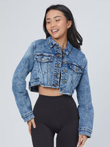 Thumbnail 19 of Desire Denim Jacket - Medium Wash, 19 of 21